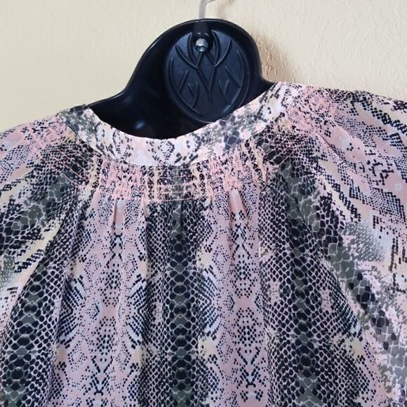 Bar III Long Sleeve Sheer Top - Picture 6 of 7